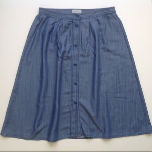 Anne Taylor Loft Denim Skirt NWT